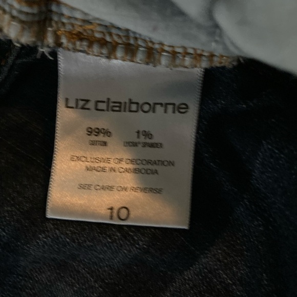 Liz Claiborne Classic Fit Straight Jeans - Picture 4 of 6